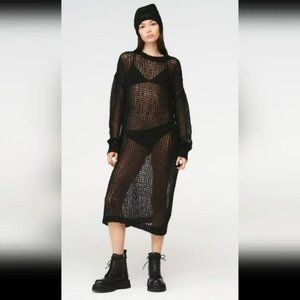ZARA STEVEN MEISEL MESH KNIT DRESS